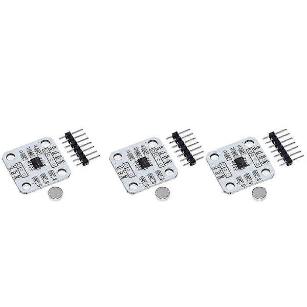 3 stk. As5600 Encoder 12 Bit Præcision Magnetisk Induktions Vinkelmålingssensor Modul Elektronisk Co