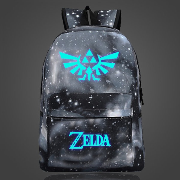 Anime Legend of Zelda Ryggsäck Skolväska Självlysande Studentryggsäck Style 1