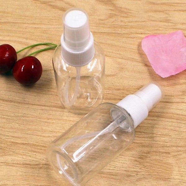 30 ml:n suihkepullo, tiivis, läpinäkyvä muovinen pieni uudelleentäytettävä nestesäiliö emulsioille