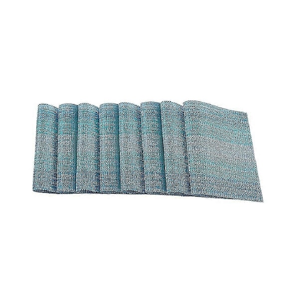 Placemats Set om 8 Placemats för Matbord Inomhus Utomhus Bordsunderlägg Värmebeständiga Tvättbara Pla