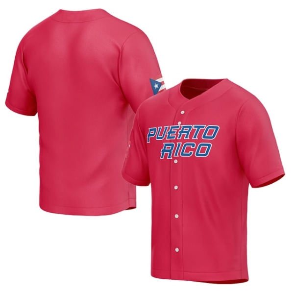 2023 World Baseball Jersey PUERTO RICO Jersey Sportkläder 12 LINDOR S