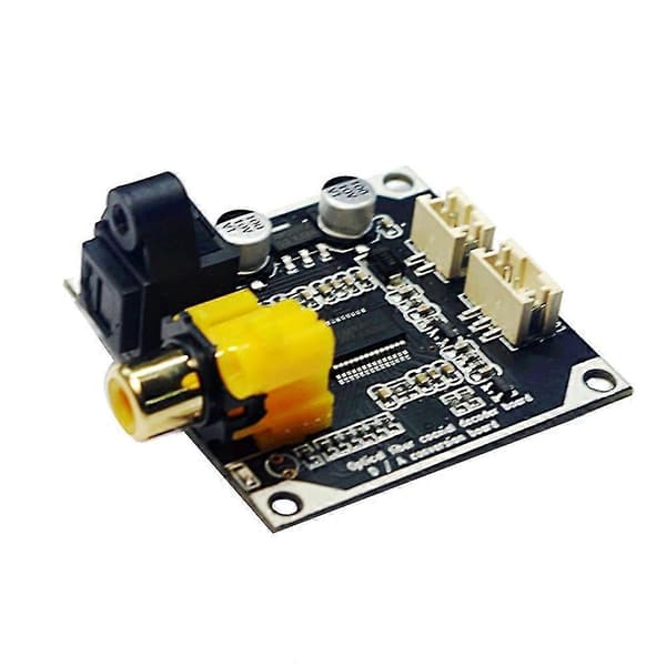 Fiber Coaxial Decoder Board 24bit 192khz Digital Audio Optisk Fiber Coaxial Signal Input Stereo Ou