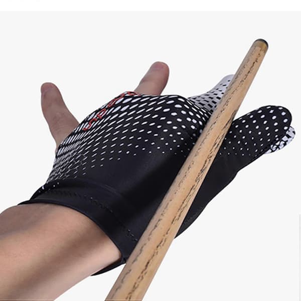 2-pack Billardkö-skydd 3-fingrar Billardhandske Vänster Hand Snookerhandskar