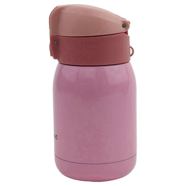 2 stk Mini Rustfritt Stål Stor Mage Flaske (Rød/rosa) 200ml