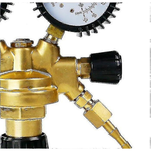 Universal Argon Co2 Tryckreducerare, Gassvetsregulator Med Dubbel Yta Mässingsmätare Mig / Mag Svetsning För Alla Standardgaser Argon / Co2 / Ine