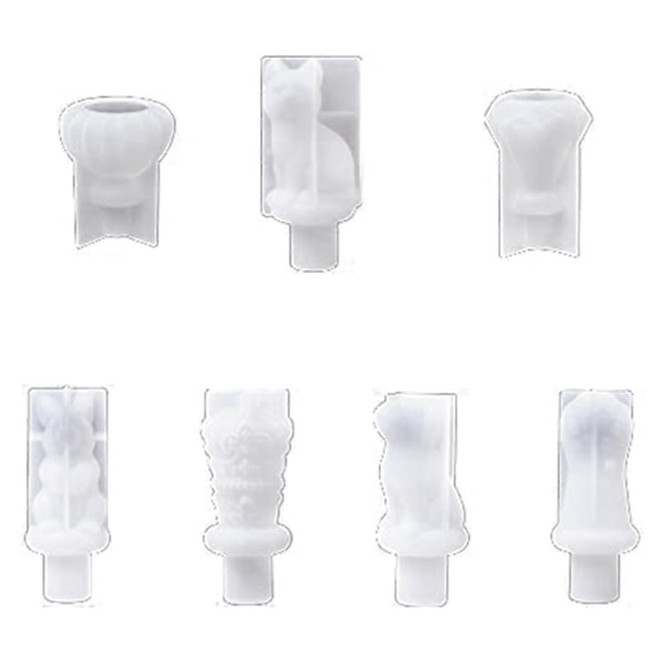 7 stk. Prop Harpiksform Prop DIY Epoxyforme Sili