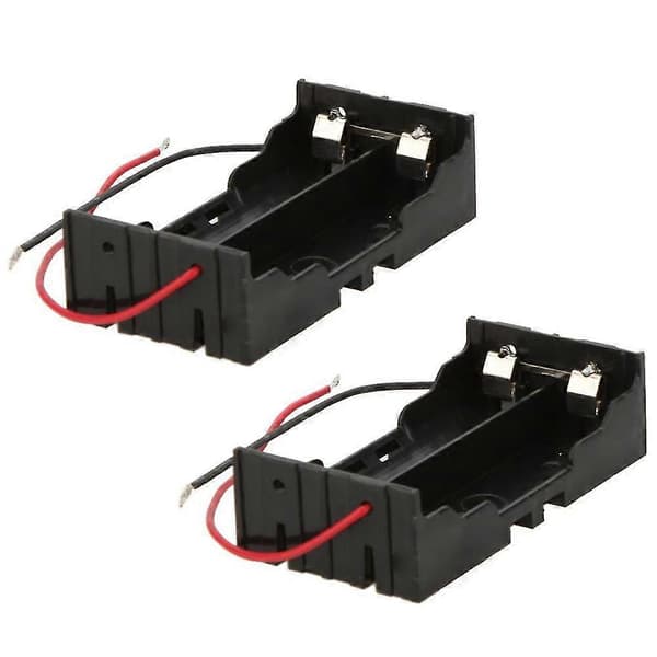 2-delt Batterioppbevaringsboks Holder for 2 X 18650 Parallelle Litiumbatterier