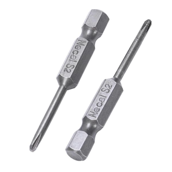 10 st 1/4\" Hex 50mm Längd 2.5mm Ph0 Magnetiska Skruvmejselbitar