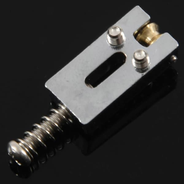 6 Roller Bridge Tremolo Stall Med Skiftnyckel För Strat Tele Elgitarr Kromfärg