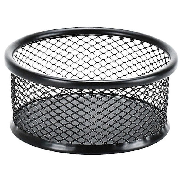 Opbevaringsboks med mesh-design Multifunktionel papirclipsopbevaringsholder Skrivebordsbeholder til kontorartikler