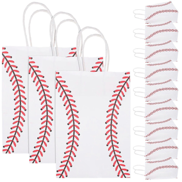12 stk Baseball Party Gaveposer Godteposer for Bursdagsfest Temafest
