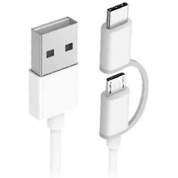 2-in-1 USB-kaapeli (mini-USB - Type C) 100cm, soveltuu kaikkiin Type-C- ja mini-tuotteisiin