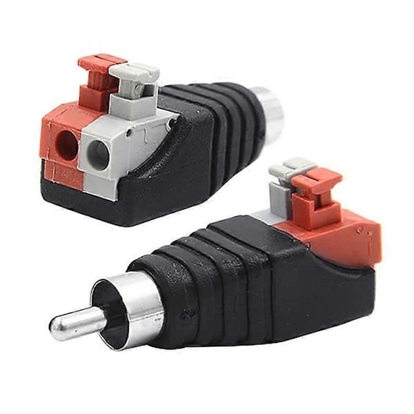 1 Par Universal Højttalerledning Kabel til Audio Han RCA Jack Stik Adapter