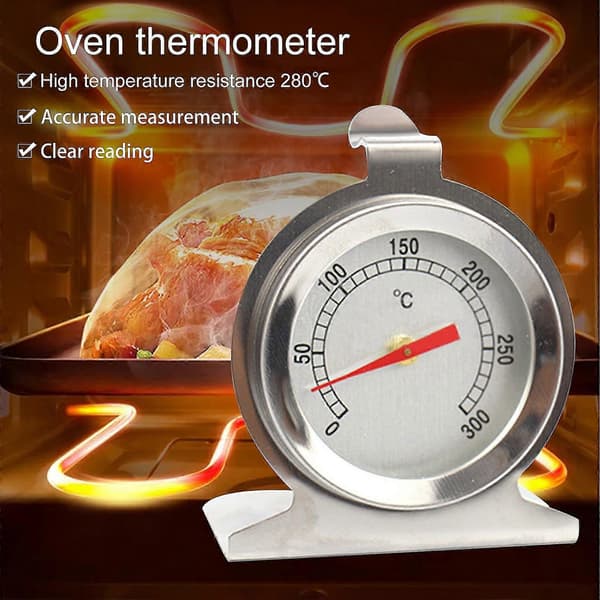BBQ Termometer Måler Letlæselig Lang Holdbarhed Rustfrit Stål Hurtig Respons Grill Temperaturmåler til Røgeovn