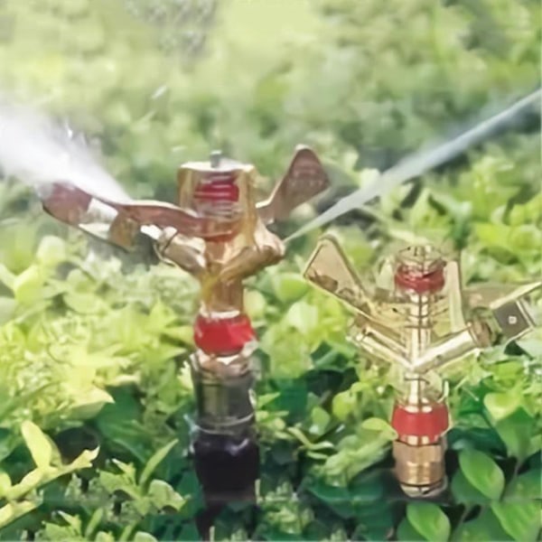 1/2 tomme DN15 Kobber Roterende Sprinkler Havevandings Spraydyse Konnektor