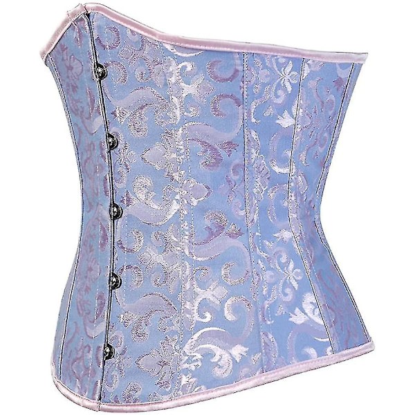 Tflycq Naisten Nauhallinen Luilla Vahvistettu Underbust Vyötärömuotoilija Korsetti Blue Medium