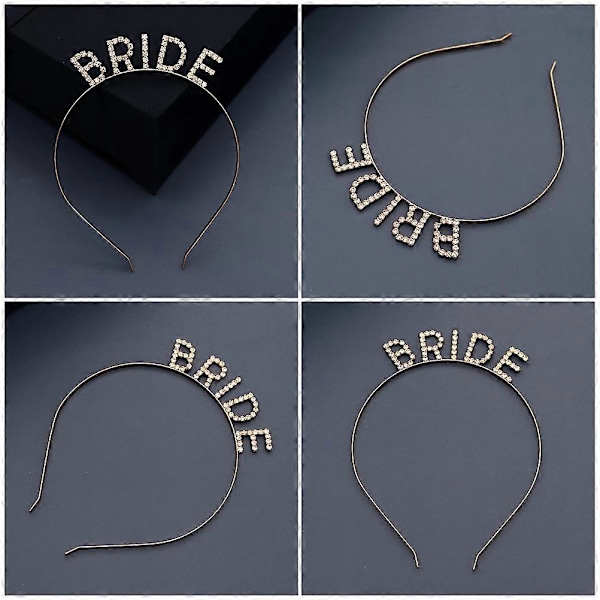 1 stk. Kreativt Brud Hår Rhinestone Bryllup Hovedbånd til Bryllup