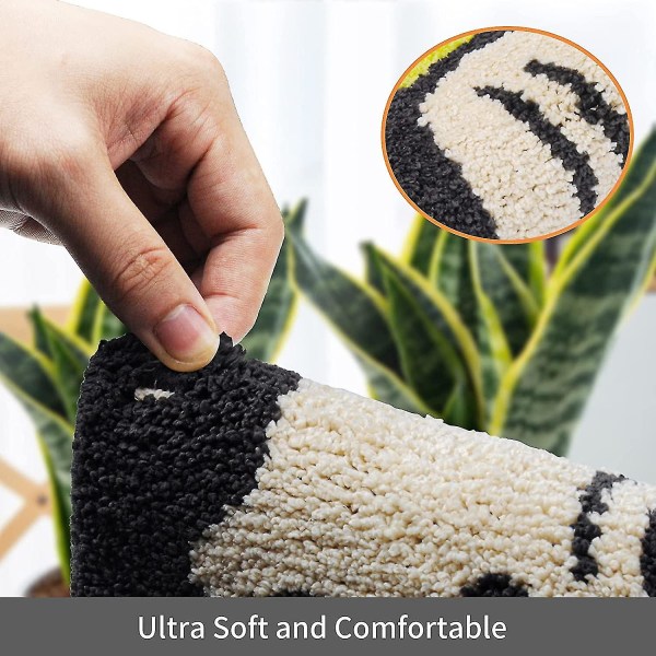 Badrumsmatta, Halkfri Söt Tecknad Anka Badrumsmatta, Ultra Mjuk Vattenabsorberande Badrumsmatta, Maskintvättbar Badrumsmatta För Badkar, Dusch Och Badrum (1 Black-cat