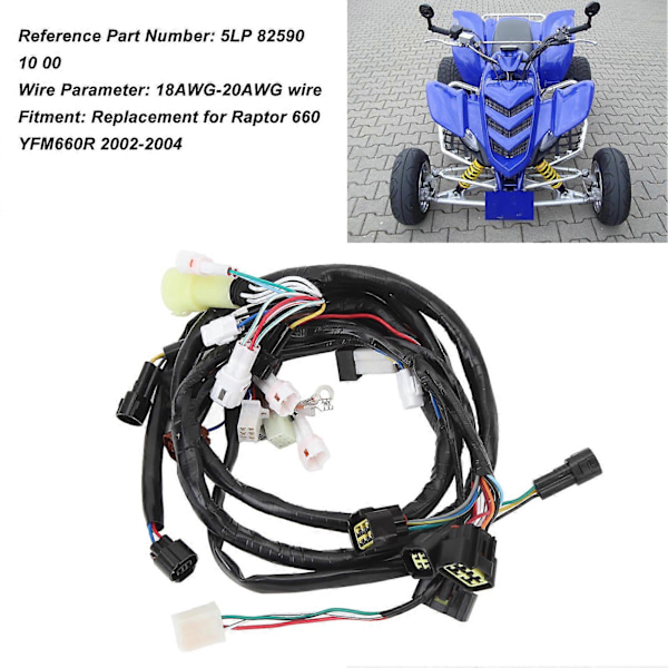 Sähköjohtosarja 5LP 82590 10 00 Herkkä joustava pääjohtosarjan kokoonpano, korvaa Raptor 660 YFM660R:n