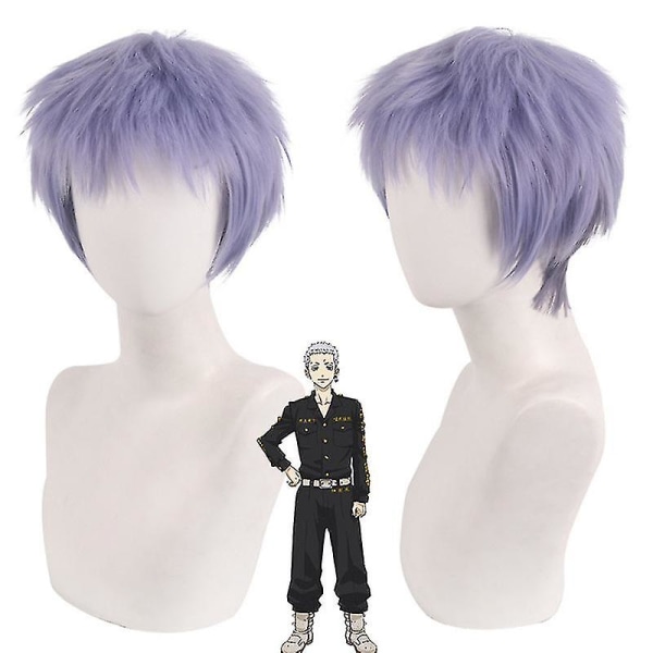 Anime Tokyo Avengers Takashi Mitsuya Cosplay Kostym Tokyo Revengers Unifor Wig XXL