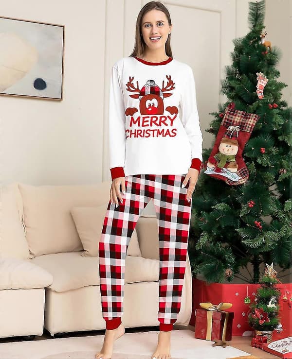 Julpyjamas Familjer Julpyjamasset Pyjamasset För Familjer Stil12 Kid 2