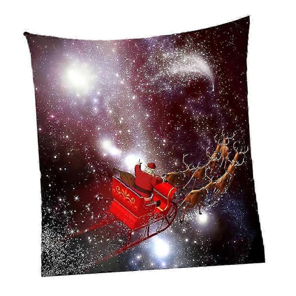 Väggbonad med jultema för rum, 3D-polyestertapeter, studentrum 04 Santa Claus 1