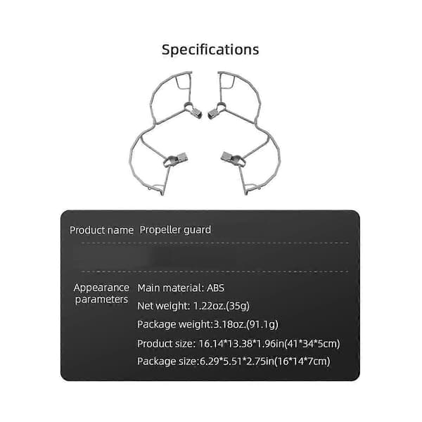 Propr För Mini 3/mini 3 Pro Dr Propr Skydd Vinge Fläkt Skyddskåpa Dr Tillbehör