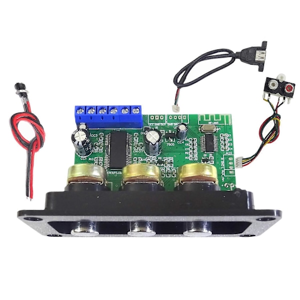 Bluetooth 5.0 Mono Effektförstärkarkort 8ohm 30w Högeffekts Subwooferförstärkarkort Med DC Hona