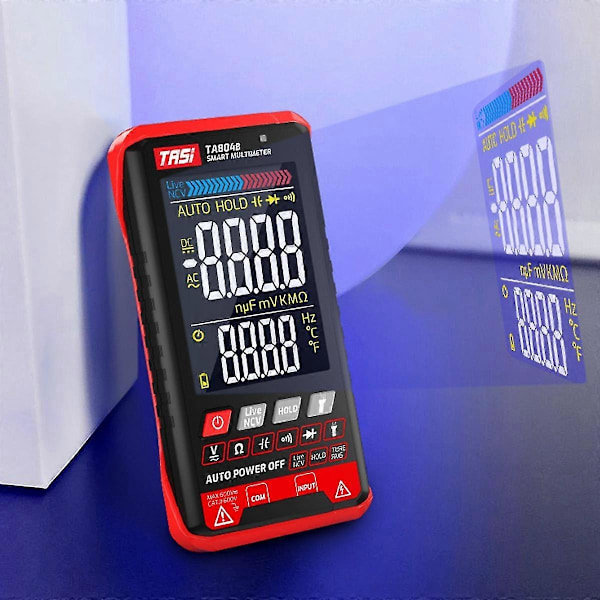 Ta804b Digital Multimeter Automatisk Testare Multimeter HD Färgskärm Ultratunn Intelligent Ohm Ncv Vol