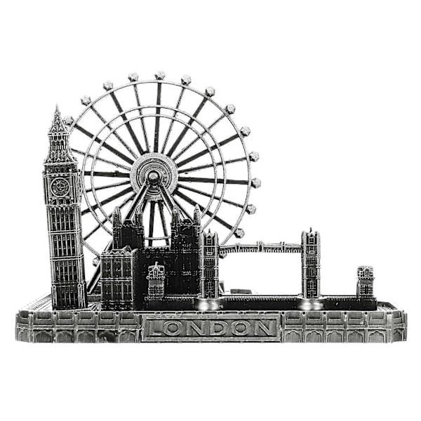 London City Scene Modell Figurin London Tower Bridge Big Ben Klockprydnad