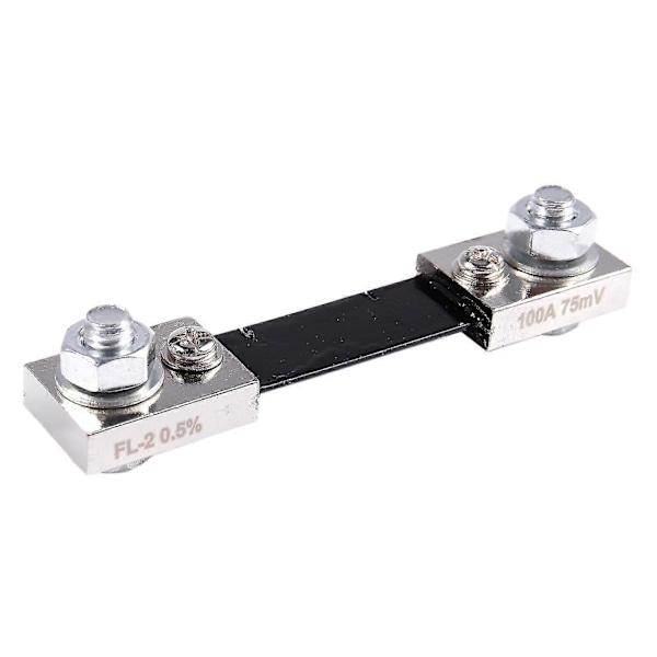 FL-2 DC 100A 75mV Strøm Shunt Motstand For Ampere Instrumentpanel Svart