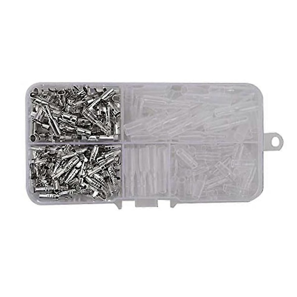 200 stk. 3,9 mm Messing Hann- og Hunnterminaler Ledningskoblingsblokk med Isolasjonsdeksler, For Motor