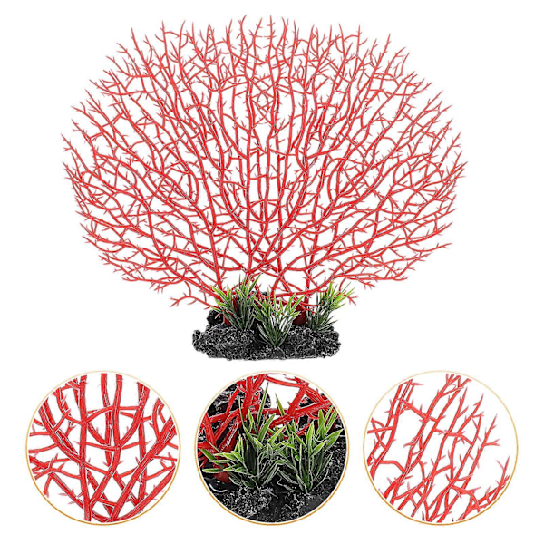 Kald Rett Ornament Sushi Tallerken Kunstig Korall Simulering Blomsterdekorasjon