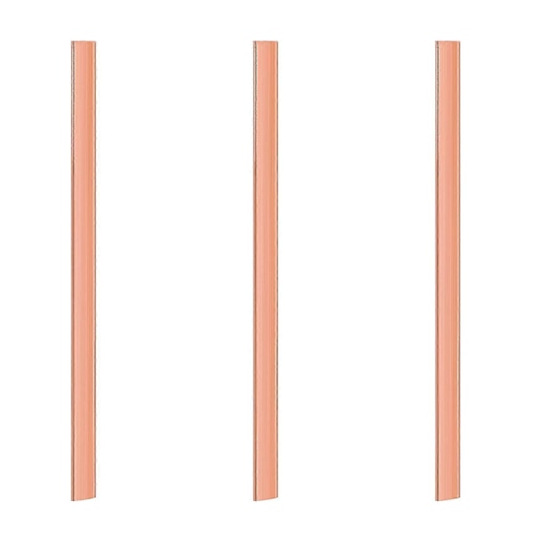 3x 99,6% T2 Lilla Kobber Cu Flad Stang Plade 3mm X 15mm X 250mm Metalstrimmel