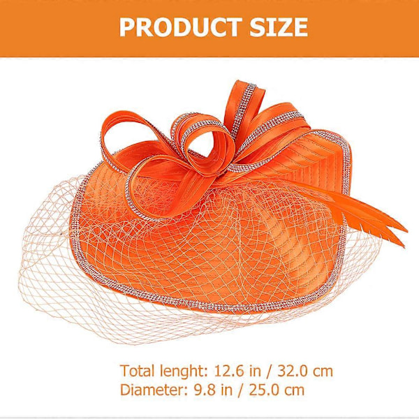 Fascinator Hatt Hodebånd Teselskap Hatt Sjarmerende Hårpynt Hårstyling Hodebånd