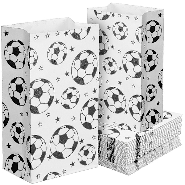 40 kpl Jalkapallo Goodie Bags Jalkapallo Paperikassit Jalkapallojuhlien Lahjapussit Karkkipussit Lahjapussit Teemajuhlatarvikkeet