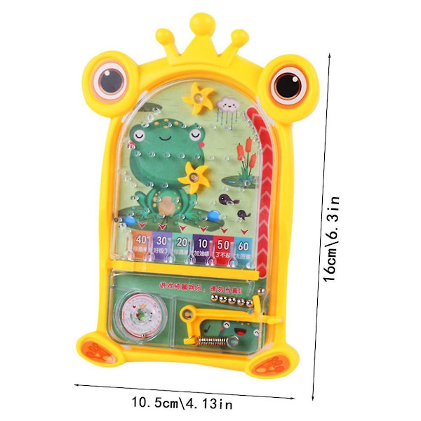Lomme Pinball Maskine Legetøj Mini Pinball Spil Til Børn Kreativt Børne Pinball Spil Bærbart Bordspil Legetøj Yellow