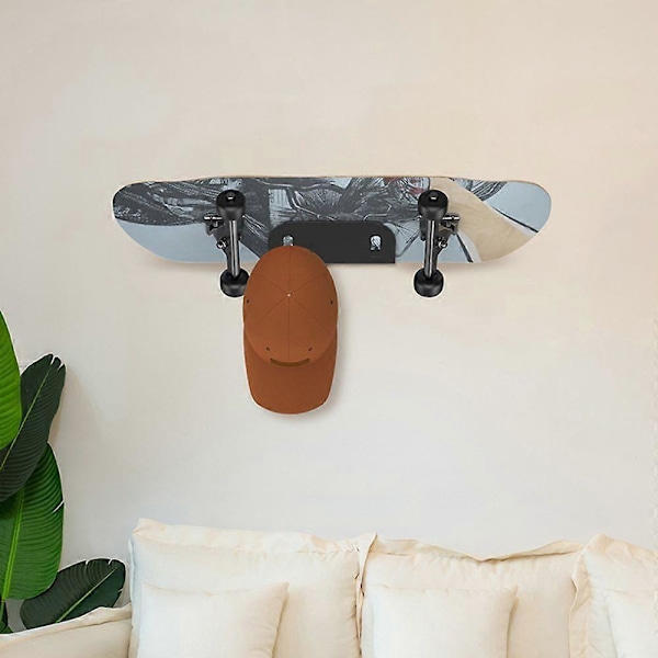 Skateboard Vægbeslag Holder Opbevaringsstativ Universal Nem at Installere Snowboard Longboard Væghænger Display Beslag