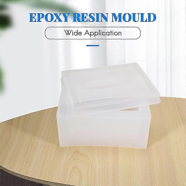 Tissue Box Dagligdags Nødvendigheder Bil Tissue Box Silikoneform Til Håndværk Epoxy Resin Form Til Diy Je