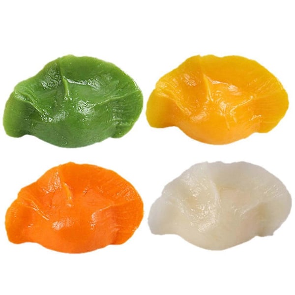 4 st Konstgjorda Dumplings Realistiska Dumplingmodeller Falska Dumpling Matmodeller