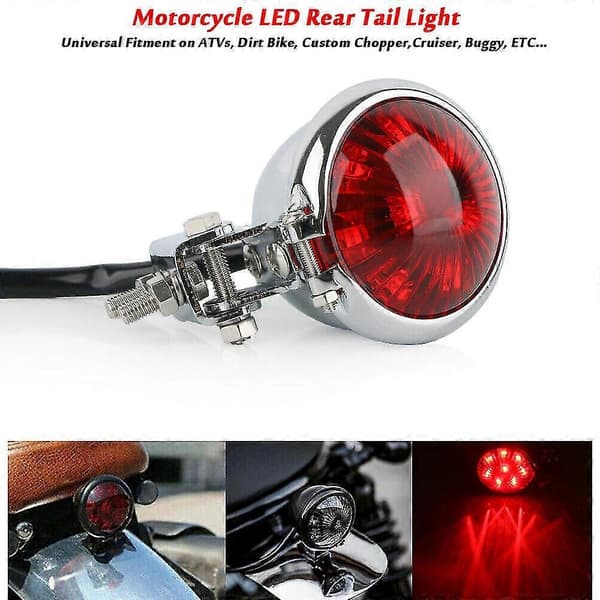 Cycd Bremselys LED For Bobber Chopper Cafe