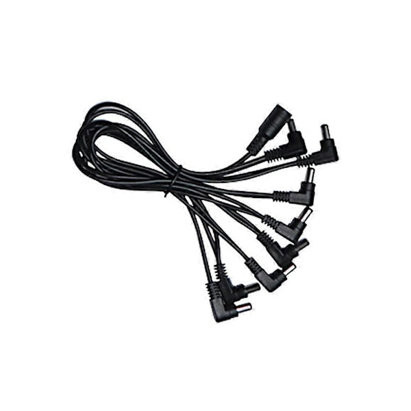 5-vejs vinkel Pedal Power Daisy Chain-kabel til guitarer og bas-effektpedaler