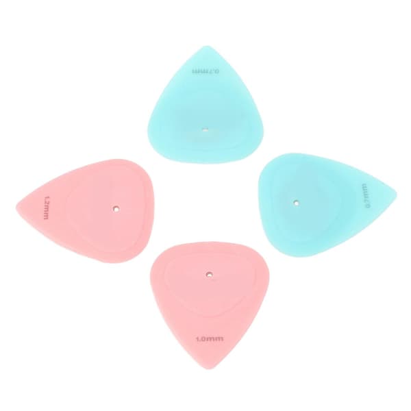 4 st Magnetiska Gitarrplektrum Plast Bekvämt Grepp Spetsig Framände Professionell Gitarrplektrum Ersättning
