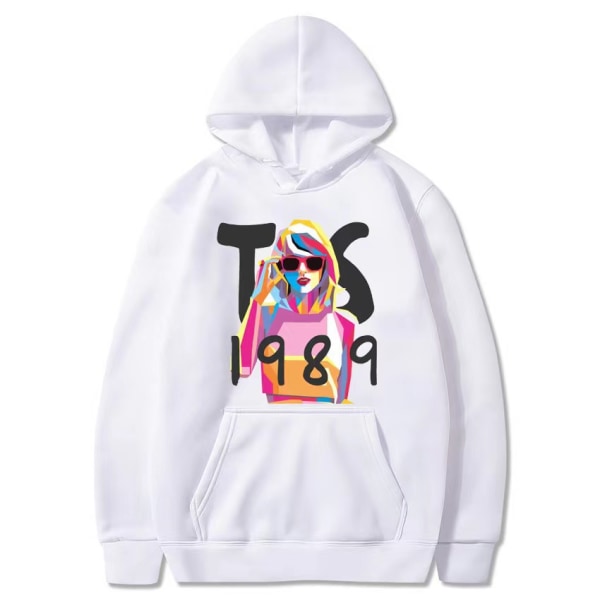 Taylor Swift the eras tour Taylor perifera hoodies vår och höst herr- och damtröjor white XL