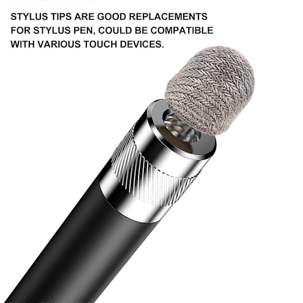10 stk. Kapacitive Spidser Stylus Spidser Udskiftningsspidser Udskiftelige Mesh Fiber Spidser