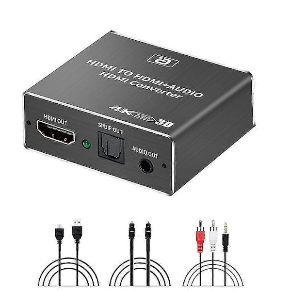 O Ctor Cec + Optisk Tos Spdif + 3.5mm O Konverter 4k X 3d O Spli