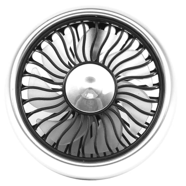 3 Hastighedsjustering USB Bilventilator 5v Elektrisk Bilventilator Farverig Lys Køleventilator