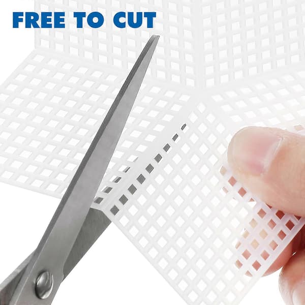 10 stk. Plast Mesh Ark Broderi Garn Håndværk Stjerneform DIY Mesh Ark