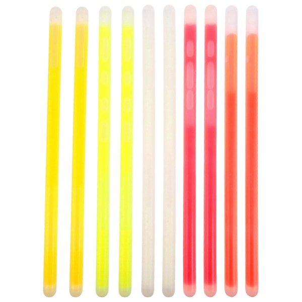 10 stk. Glow Sticks Party Selvlysende Staver Bulk Glow In The Dark Staver Partygaver