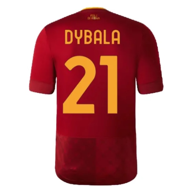 22-23 Roma tröja Dybala nr 21 hemma Serie A fotbollströja M